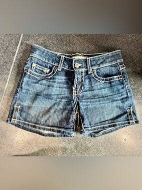 BKE Culture Women's Dark Blue Denim Jean Shorts